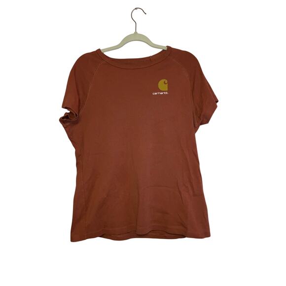 Carhartt Tops - Carhartt Rust Orange Cotton Crewneck T-Shirt Womens XL